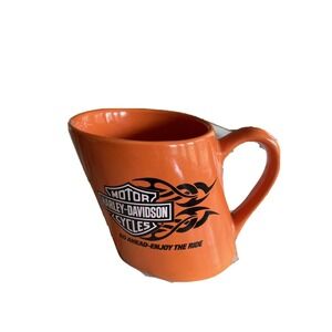 Harley-Davidson Orange Ceramic Coffee Mug